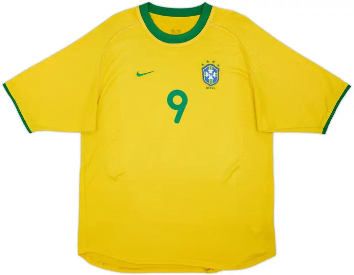 Brazil 2004/06 Home Jersey Ronaldo #9 XL – Retro Collection | Camiseta Retro Brasil R9 XL
